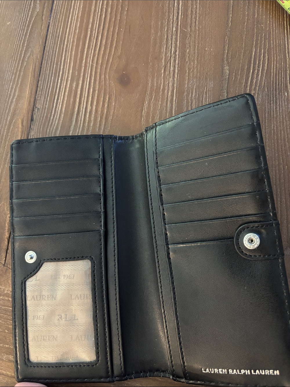 Ralph Lauren Vintage, Classic Black Glossy Patent Leather Wallet. EUC! - Picture 6 of 11